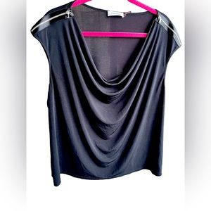 2XL Calvin Klein black sleeveless blouse